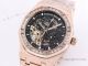 Royal Oak Audemars Piguet Skeleton Rose Gold Watch Baguette Diamond bezel (4)_th.jpg